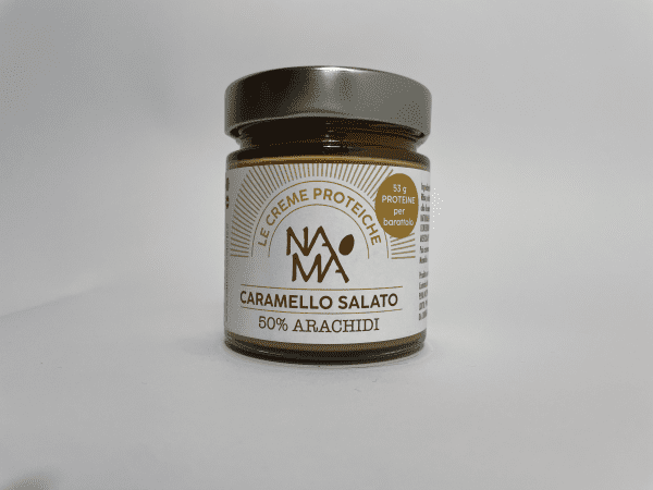 Crema Proteica al Caramello Salato e Arachidi