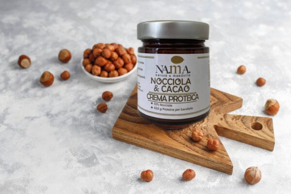 Crema nocciola e cacao proteica