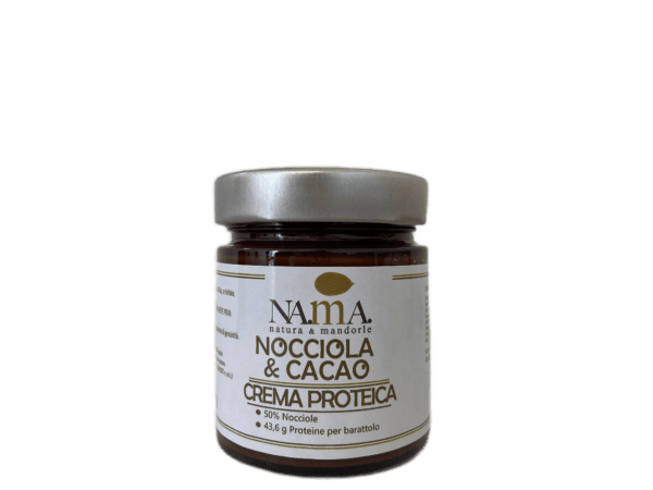 Crema nocciola e cacao proteica