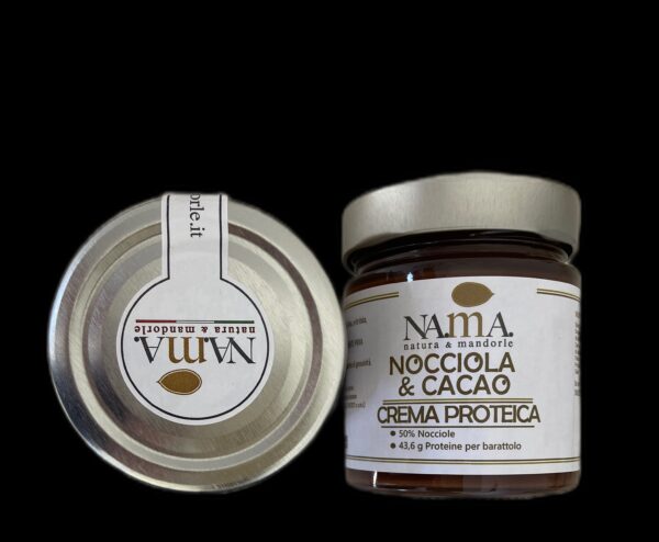 Crema nocciola e cacao proteica