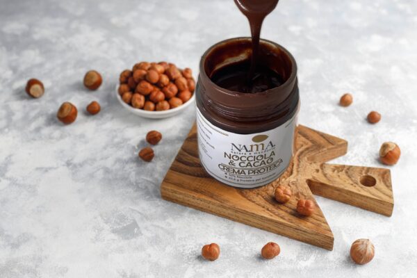 Crema nocciola e cacao proteica