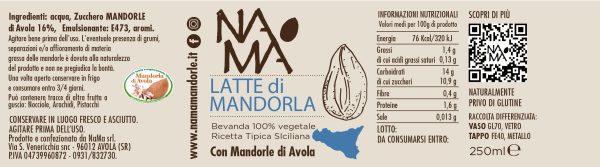 Latte di Mandorla 100% Vegetale