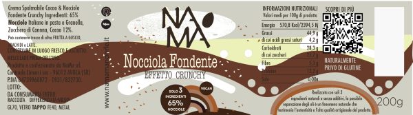 GOURMET_CACAO_NOCC_FONDENTE 200g DEF Crema Nocciola Fondente Crunchy 65%